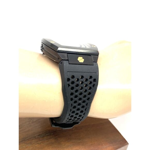 Philipp Plein Mens Watch PWBAA0521 Skull Automatic Silver Black Rubber Band 44mm - Picture 13 of 15